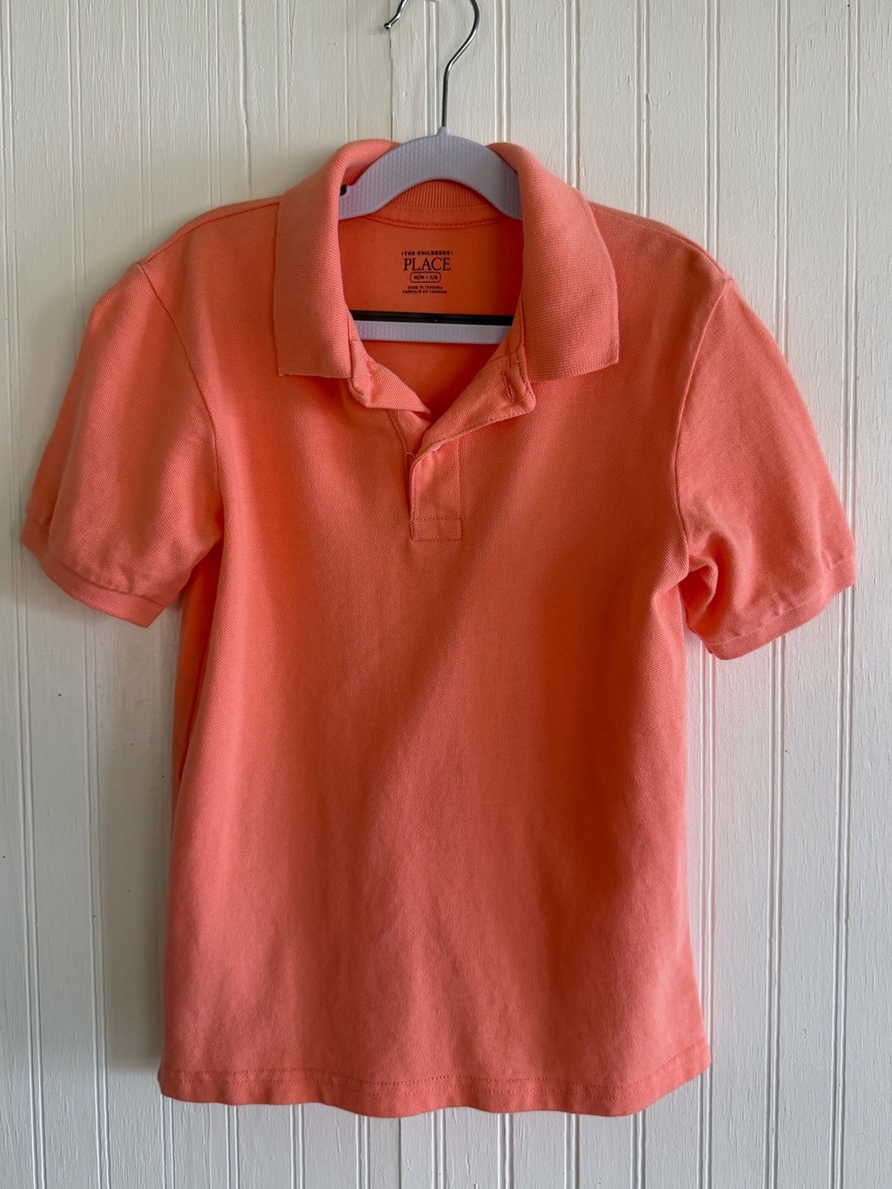 The Children's Place Peach-Orange Polo Shirt